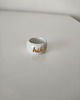 pierścionki - różne Porcelanowy pierścionek z prawdziwym złotem - hihihi 3