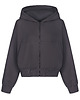 bluza bez kaptura damska Bluza Restful light antracite na zamek z kapturem 7