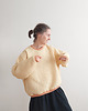 bluza bez kaptura damska Bluza Wafel "W_03" yellow 8