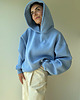 bluza z kapturem damska Bluza Soho sky blue z kapturem 2