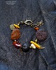 bransoletki z kamieni naturalnych Ekskluzywna bransoletka z mixu bursztynu i lawy elegancka handmade PREZENT lux 4