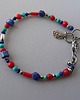 bransoletki srebrne -koral, lapis lazuli, turkus-delikatna bransoletka- 3