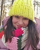 czapki damskie Gruba czapka wełniana peruvian WOOLY cytrynka 3