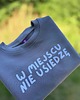 bluzy dla dziewczynki Bluza dziecięca W MIEJSCU NIE USIEDZĘ - szara 3