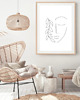 grafiki i ilustracje PLAKAT line art, szkic, twarz, abstrakcyjny 1