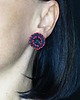 kolczyki soutache Czarno- czerwone kolczyki soutache 4