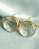 kolczyki z żywicy Kolczyki sztyfty z rzęsek dmuchawca 2