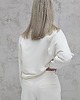 komplety damskie Sarai wygodny komplet bluza i szerokie spodnie z zakładkami Cream 5