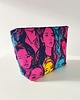 kosmetyczki Duża Kosmetyczka K-pop Colorful z weluru 4