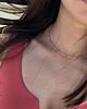 chokery Choker z kamieni naturalnych rodonit MALINOWY 2