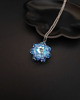 naszyjniki - inne Niebieski Naszyjnik "Aqua Bohemica Maxima" z kryształami Preciosa 3
