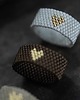 pierścionki - różne Pierścionek Beadingowy Gold Heart 2