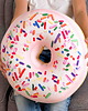 poduszki z grafiką Poduszka Pączek Duży Donut Różowy 1