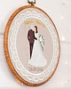 Ślub - inne Personalizowana pamiątka ślubna, haft w oprawie vintage 4
