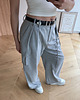 spodnie materiałowe damskie Spodnie Strong light grey 5