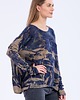 swetry damskie  Szeroki, kaszmirowy sweter IRIS Bleu 3