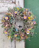 wianki Wianek naturalny z suszonych kwiatów i eukaliptusa "Szept Łąki" 1