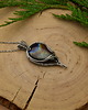 wisiory Wisiorek z kolorowym labradorytem wire wrapping 4
