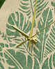 zegary Ceramiczny zegar ścienny z makramą handmade motyw botaniczny 6