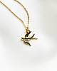 złote naszyjniki Naszyjnk z jaskółką, złota jaskółka 1