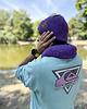 czapki damskie Męska bawełniana czapka beanie logo ekoskórka Fiolet 2