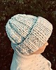 czapki damskie Czapka  beanie handmade melanż ecru 5