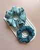 gumki do włosów Zestaw 3 scrunchies - Lagoon, White & Celadia 4
