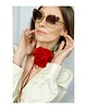 chokery Jedwabny czerwony choker 3
