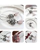 kolczyki wire wrapping Snowy- rose 4