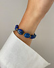bransoletki z kamieni naturalnych Bransoletka na gumce z lapis lazuli z hematytem 3