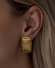 kolczyki pozłacane Duże modne kolczyki ze stali chirurgicznej pozłacane 18k 1
