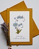 kartki scrapbooking Kartka na ślub rustykalna Niezapominajki 3