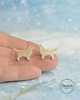 kolczyki ceramiczne Golden retriever mini pieski- ceramiczne sztyfty 1