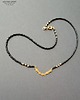 chokery Boho minimalistycznie choker ze złotymi rybkami Urok prostoty Prezent 2