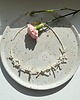 chokery Choker z hematytem kokardki 1