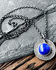 wisiory Srebrny wisiorek tribal z naturalnym kamieniem, lapis lazuli 1