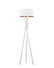 lampy podłogowe Drewniana lampa podłogowa na trzech nogach do salonu ELX GOLD 6