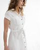sukienki midi damskie Lniana Sukienka MARIGOLD pure white 1
