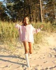 swetry damskie  Sweter handmade oversize  z wełną  pudrowy róż 6