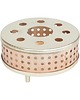 świeczniki i świece Miedziany podgrzewacz na tealight, Niemcy, lata 70. 7