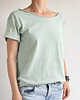 t-shirt damskie Szałwia Oversize Bez Nadruku 1