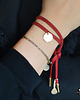 bransoletki skórzane Mini red ring bransoletka zamszowa 3