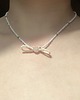 chokery Choker z jadeitem kokardka 2