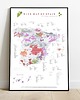 plakaty WINO Hiszpania regiony winiarskie plakat mapa 1