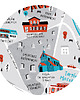 plakaty Warszawa Targówek Mapa plakat 70x50 cm 4
