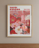plakaty PLAKAT dekoracyjny , czerwone kwiaty Yayoi Kusama, łąka 1