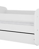 meble do pokoju dziecka Łóżko dziecięce Wish białe 180x80 cm z szufladą 3