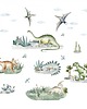 naklejki ścienne do pokoju dziecka ZESTAW DINOZAURY DK396 1