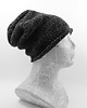 czapki damskie Luźna czarna czapka beanie nerd hipster uniseks 1