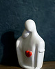 figurki i rzeźby Rzeźba z gipsu, Jesteś Moim Skarbem, biała, wys. 13,2 cm 1